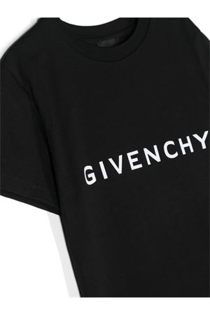 black cotton tshirt GIVENCHY KIDS | H3015909B